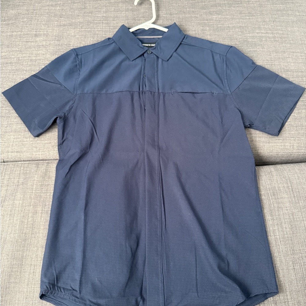 Kenneth Cole Blue Casual Button Down Shirt